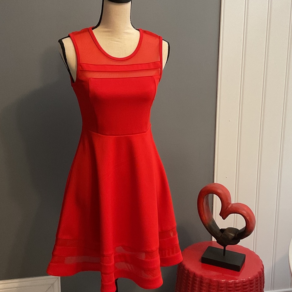 Lulu's Vibrant Red Party Dress